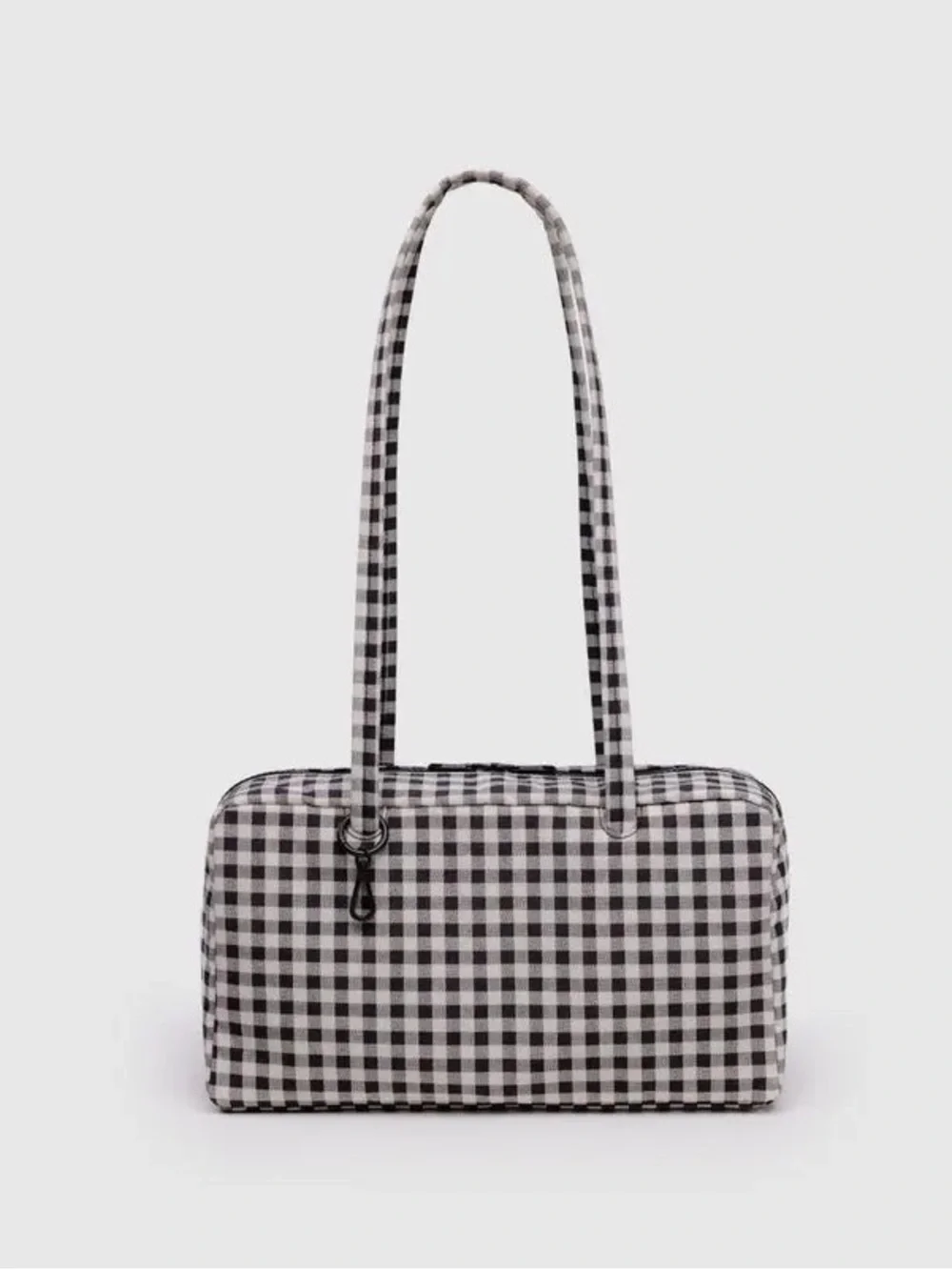 {NOT FOR SALE} ⛔️ NWT BAGGU Nylon Bowler Bag Black & White Gingham